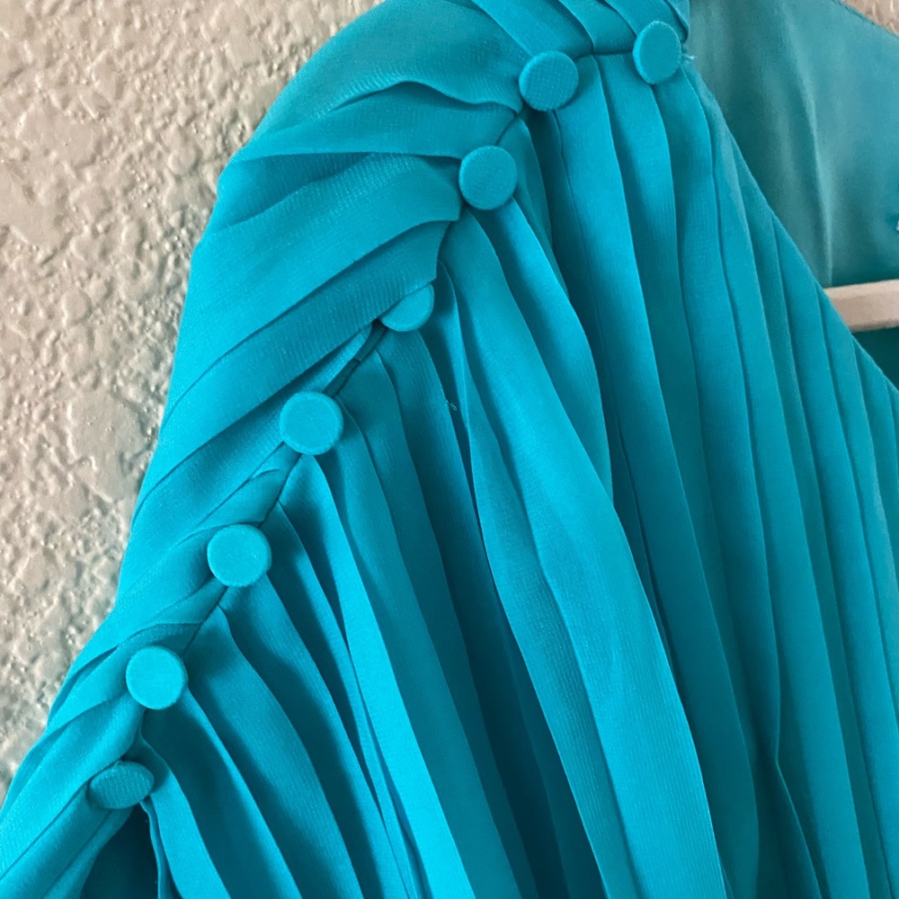 Jessica Simpson short dress  Aqua blue size 6 - Picture 3 of 8
